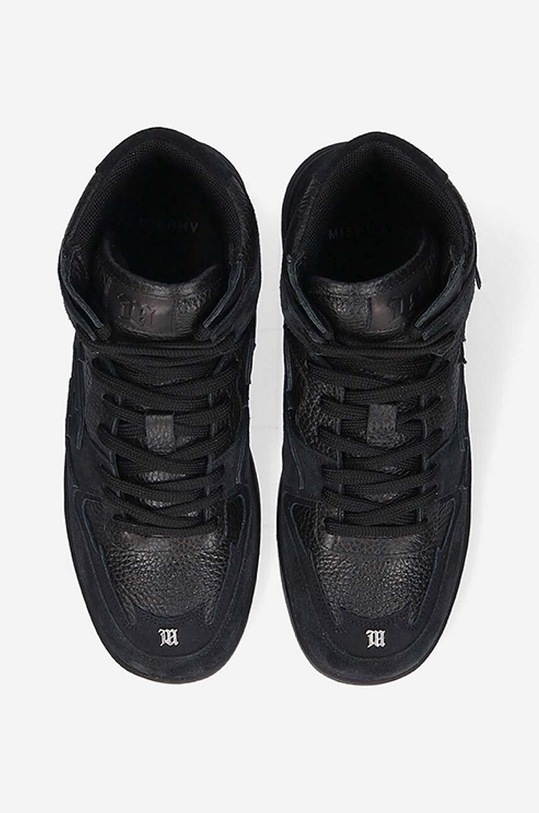 MISBHV sneakersy skórzane Court czarny 022BW409