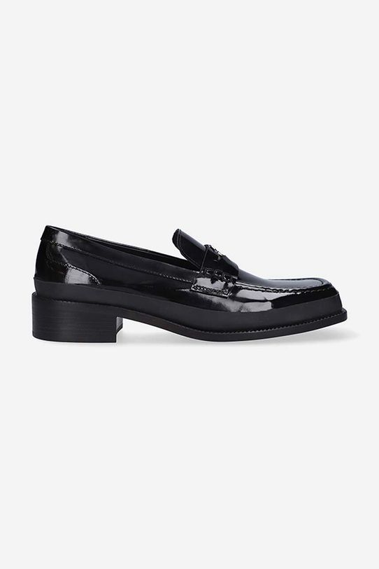 MISBHV leather loafers The Brutalist flat black 3021BW203