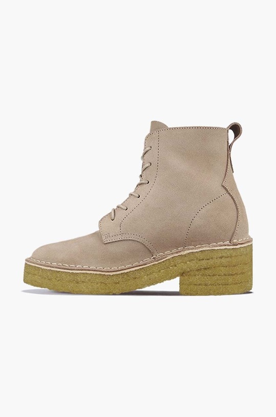 Clarks suede ankle boots Arisa Mail beige 26151885