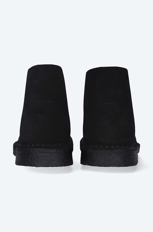 Σουέτ μπότες Clarks Desert Boot 26155524 μαύρο