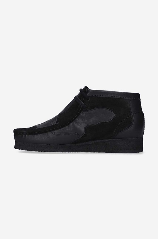 Shoes Clarks leather ankle boots Wallabee Patch 26163957 black