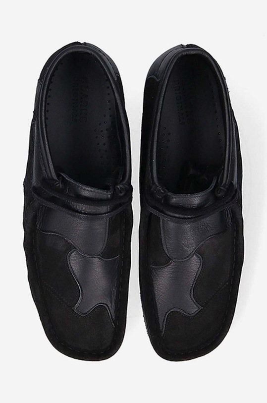 Clarks leather ankle boots Wallabee Patch black 26163957