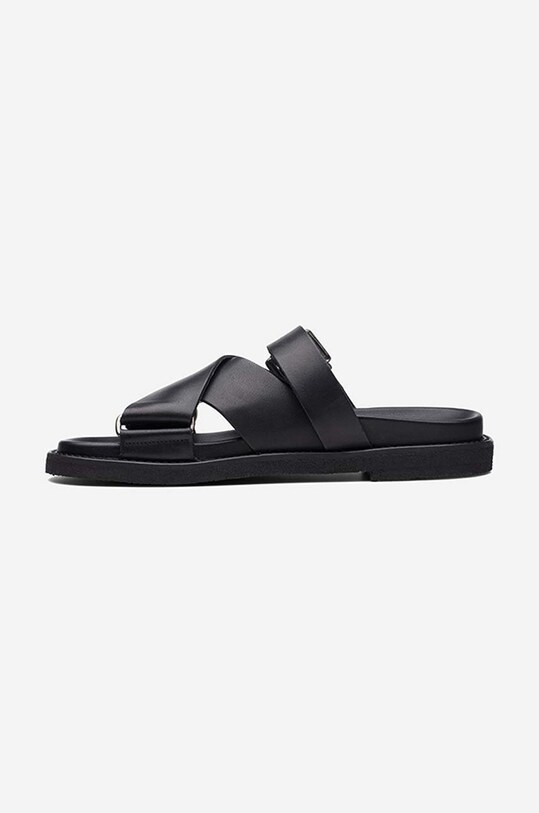 Obuv Kožené šľapky Clarks Desert Cross 26164397 čierna