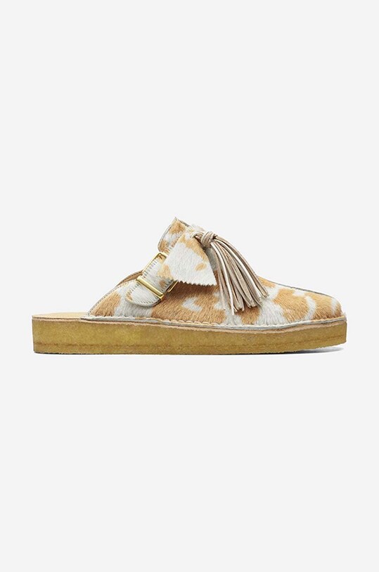 Clarks suede sliders Trek Mule Tan