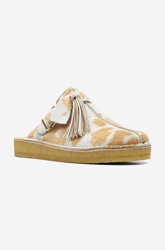 Semišové šľapky Clarks Trek Mule Tan hnedá 26165913