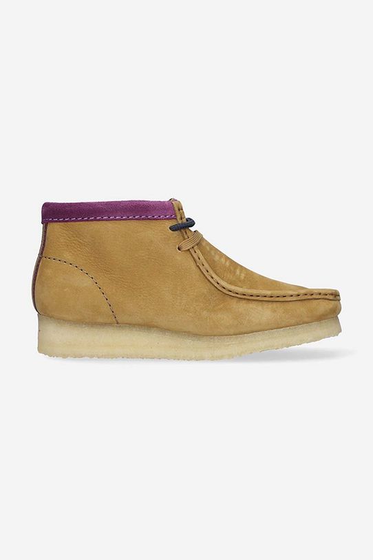 Велурени мокасини Clarks Wallabee