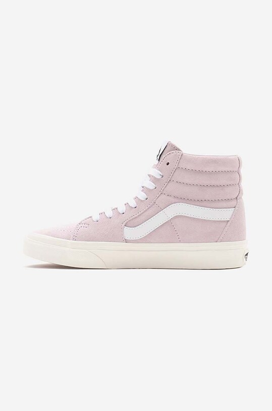 Obuwie Vans trampki skórzane UA SK8-Hi VN0A32QG9G4 różowy
