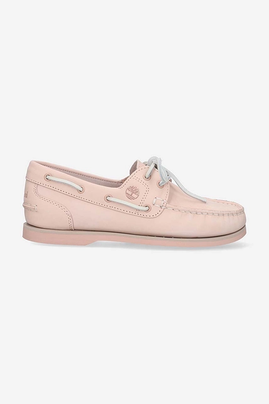 Timberland suede loafers Classic Boat 2 Eye suede pink A285C