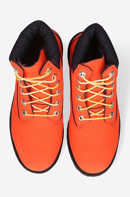 Timberland stivali da motociclista in camoscio 6 in WaterProof Boot arancione A2FMB