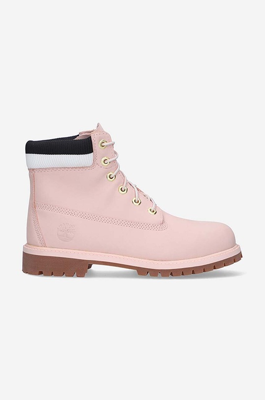 Timberland suede biker boots Premium 6 In Waterproof suede pink A2GRE