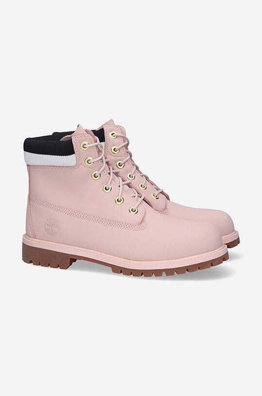 Timberland suede biker boots Premium 6 In Waterproof A2GRE pink