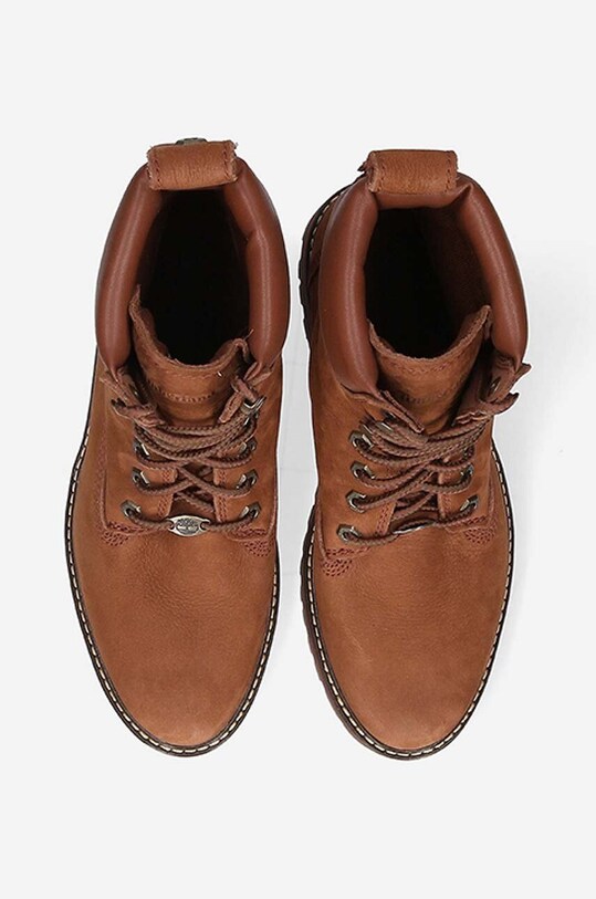 Timberland leather biker boots Courmayeur Valley 6 In brown A2HNK