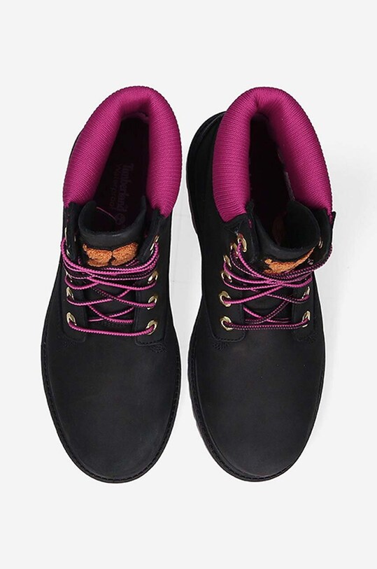 Timberland suede biker boots Heritege 6 in Waterproof black A44KX