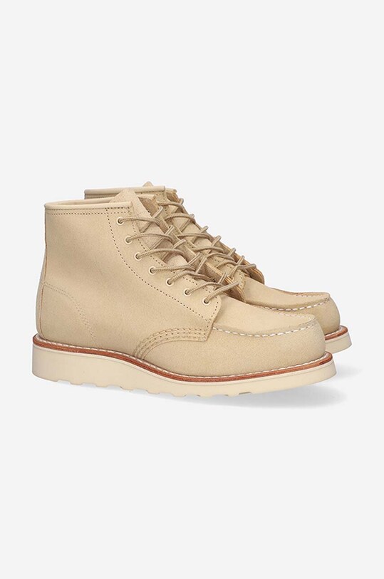 Red Wing bocanci de piele 6-inch Moc Toe 3328.Leather bej