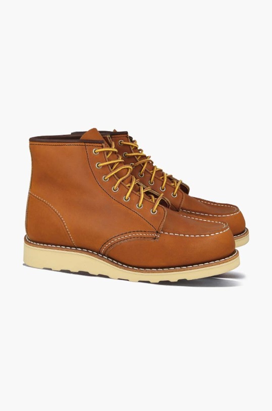 Кожаные полусапожки Red Wing Classic Moc Toe коричневый 3375.Leather