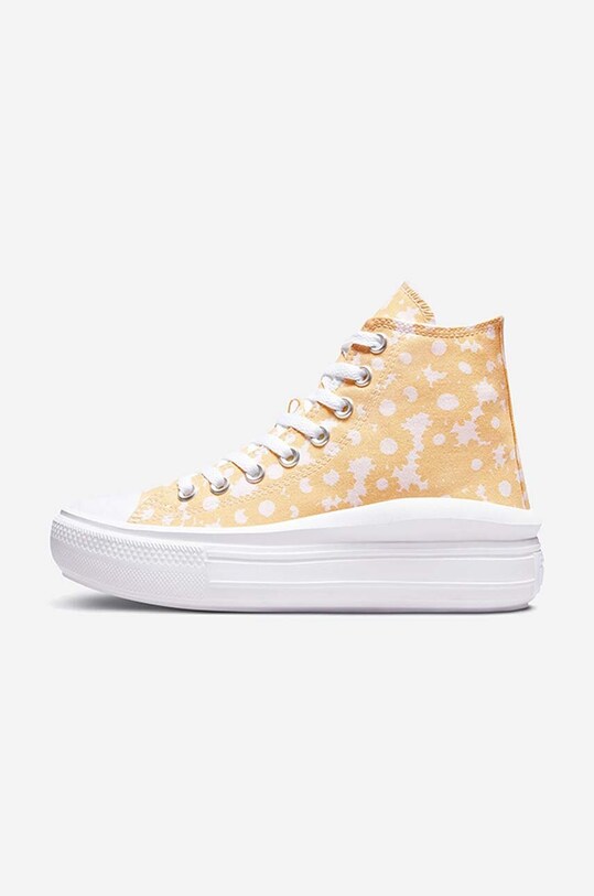 Obuwie Converse trampki Chuck Taylor Move Hi All Star A01194C żółty
