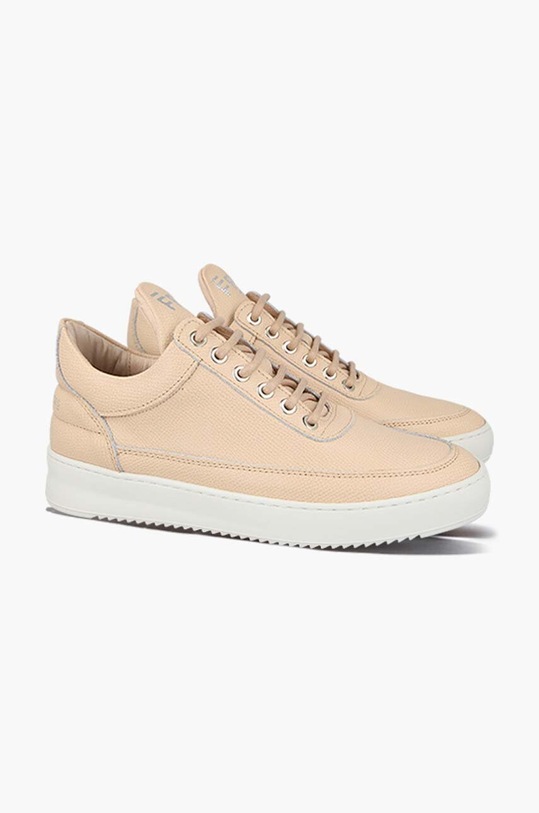 Kožené tenisky Filling Pieces Low Top béžová 25127541888