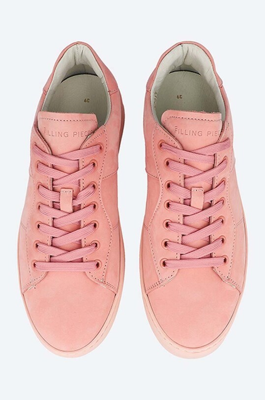 Semišové tenisky Filling Pieces Low Plain Court růžová 42227271888