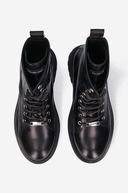 Filling Pieces stivali da motociclista in pelle nero 55628221847