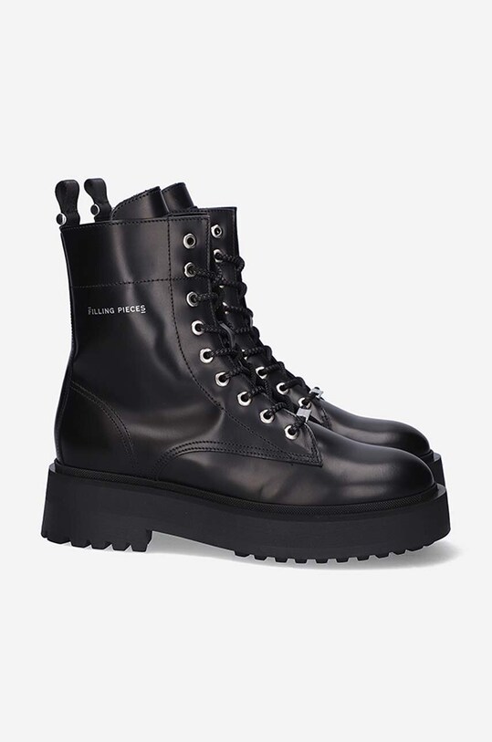 Filling Pieces stivali da motociclista in pelle 55628221847 nero