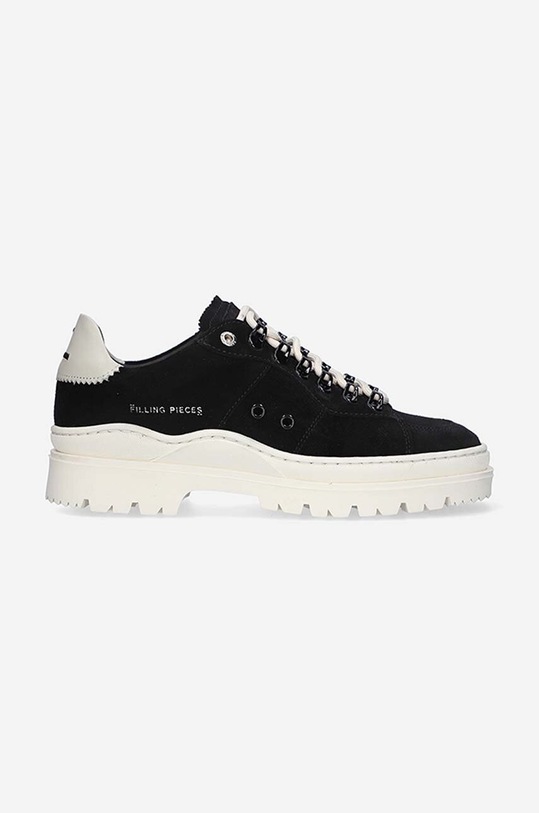 Filling Pieces sneakersy zamszowe Court Serrated płaska czarny 89128861946