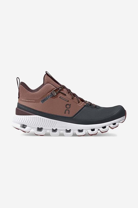 On sneakers Hi Waterproof textile brown 2899166