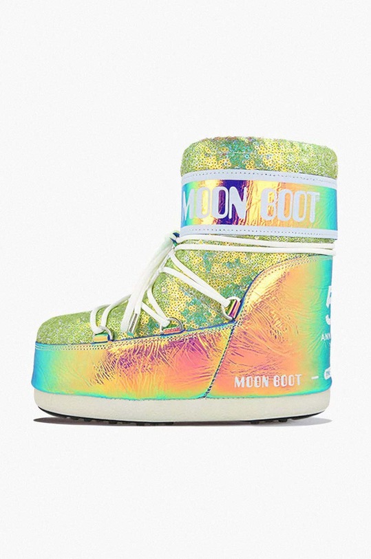 Moon Boot śniegowce zielony 14089400