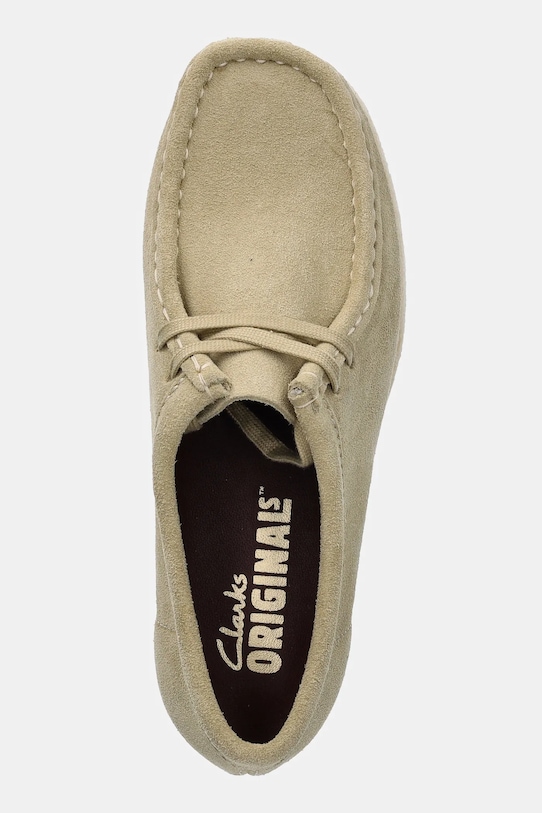 Clarks Originals mocasini din piele intoarsa verde 26155545