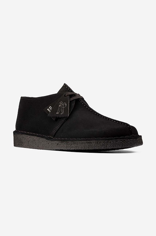 Σουέτ κλειστά παπούτσια Clarks Originals μαύρο 26165566