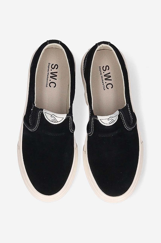 Stepney Workers Club tenisówki zamszowe Lister Suede czarny YB03015