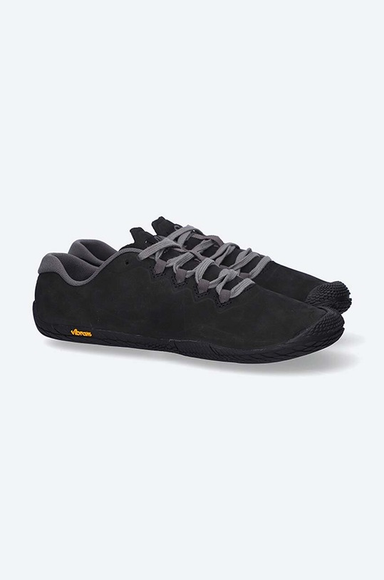 Половинки обувки от велур Merrell Vapor Glove 3 Luna Luna J003422 J003422 черен