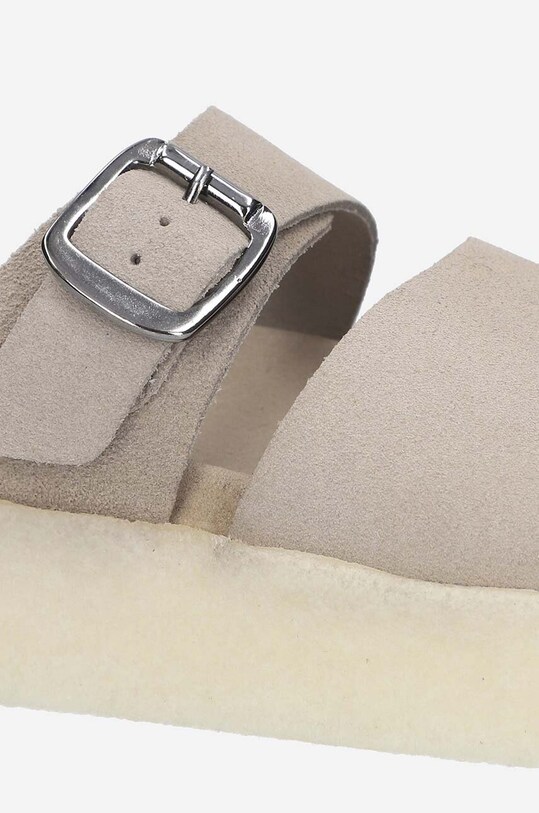Clarks suede sliders Originals Crepe Slide beige 26172568