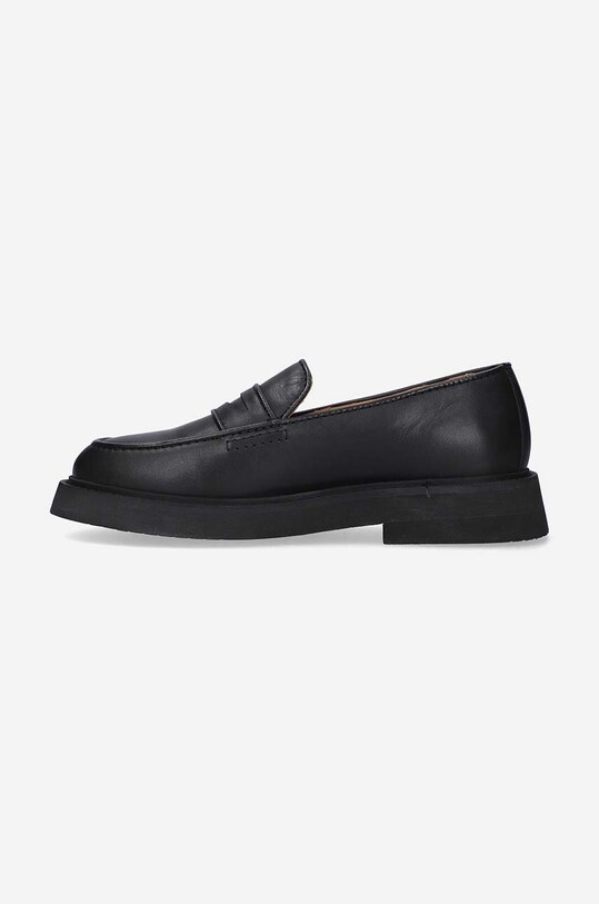 A.P.C. mokasyny skórzane PXBAA.F53276 czarny