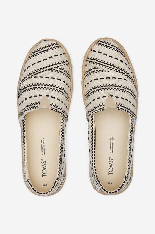 Эспадрильи Toms Alpargata Rope 10019685 NATURAL 10019685 бежевый AA00