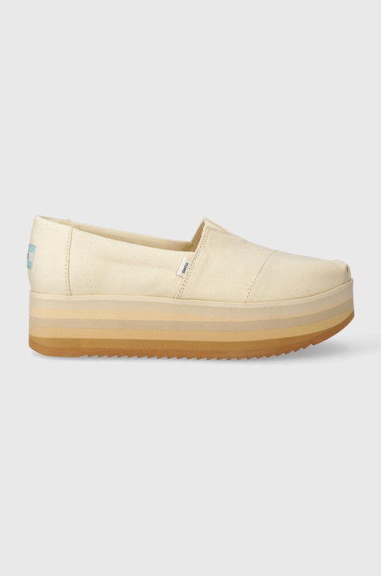 Toms espadryle platforma beżowy 10019681