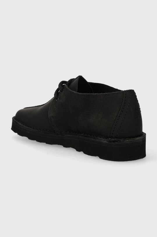 Boty Kožené polobotky Clarks 261631117070 černá