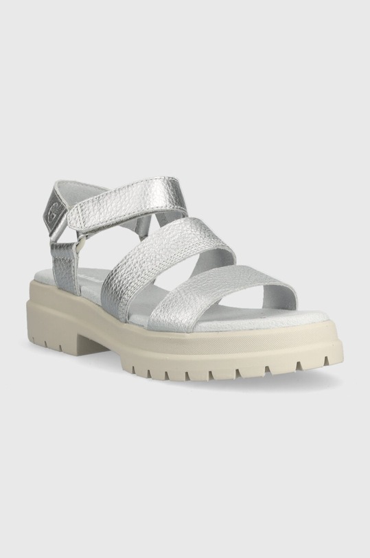 Timberland leather sandals London Vibe 3 B A29Y7 silver AA00