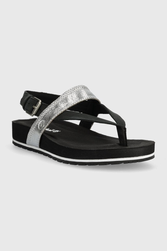 Timberland leather sandals Malibu Waves A2PV5 silver AA00