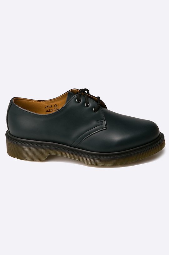 Dr. Martens - Półbuty 1461 Smooth Noir płaski czarny 10078001.D