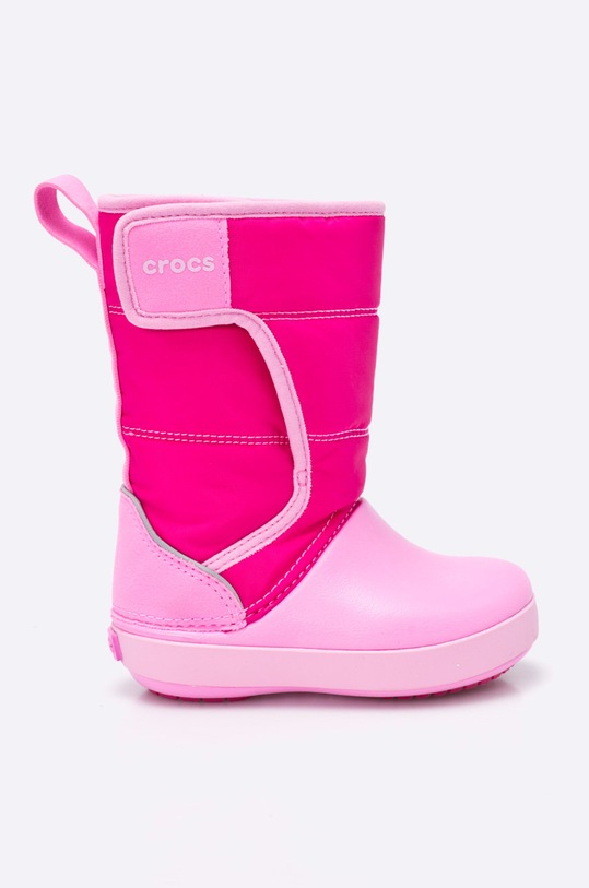 Crocs - Obuwie zimowe dziecięce Lodge Point różowy 204660.CANDY.PINK