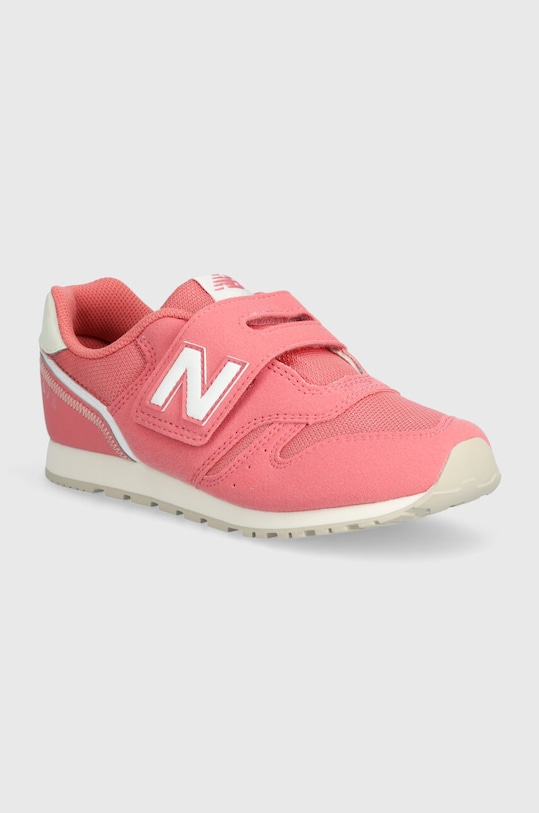 Detské tenisky New Balance imitácia kože ružová YZ373BP2