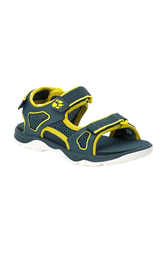 Παιδικά σανδάλια Jack Wolfskin TARACO BEACH SANDAL K απομίμηση λείου δέρματος πράσινο 4039531.26.33.CarryO