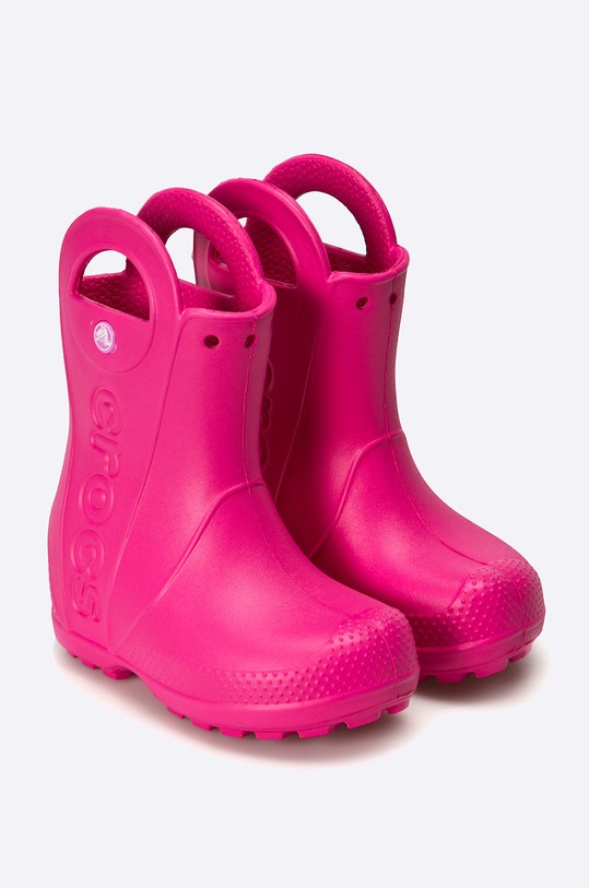 Crocs - Dětské holínky Handle It Rain Boot 12803 růžová SS18