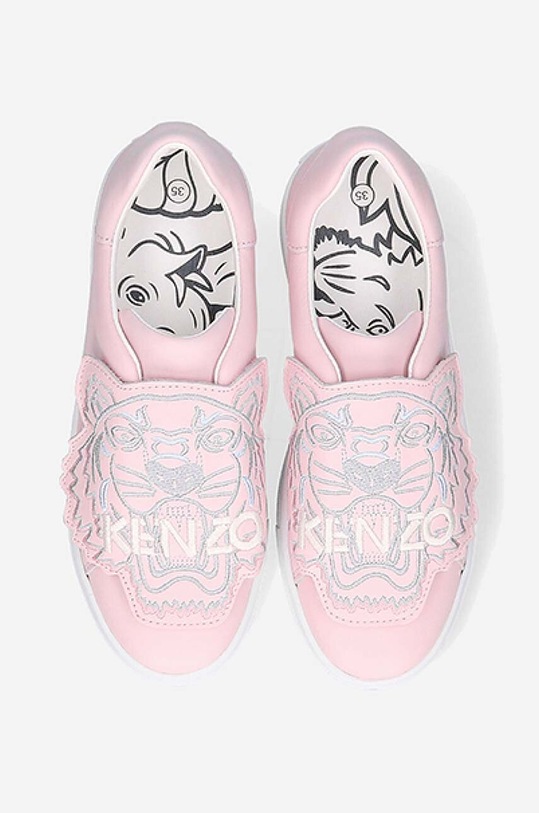 Παιδικά δερμάτινα αθλητικά παπούτσια Kenzo Kids K59039 K59039 ροζ