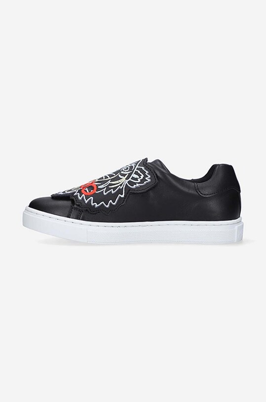 Девочка Детские кожаные кроссовки Kenzo Kids K59039 K59039 чёрный