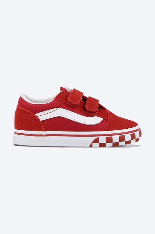 Vans tenisówki dziecięce Old Skool V skóra zamszowa czerwony VN0A38JN32W