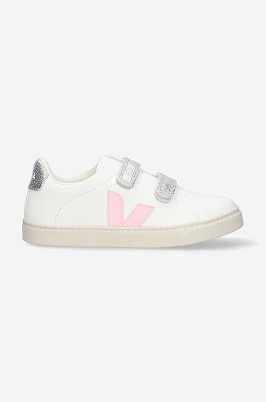Veja scarpe da ginnastica per bambini in pelle Small-Esplar-Velcro bassa bianco SV0502529J