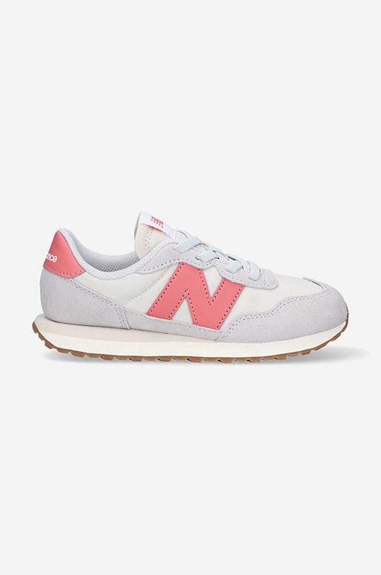 Otroške superge New Balance PH237PK Imitacija zrnatega usnja siva PH237PK