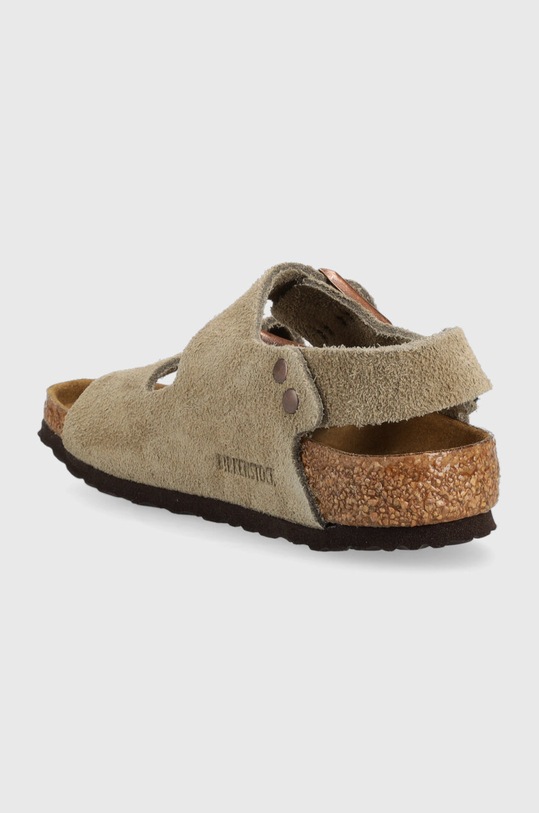 Chłopiec Birkenstock sandały zamszowe dziecięce Milano 1021723.24.35 beżowy