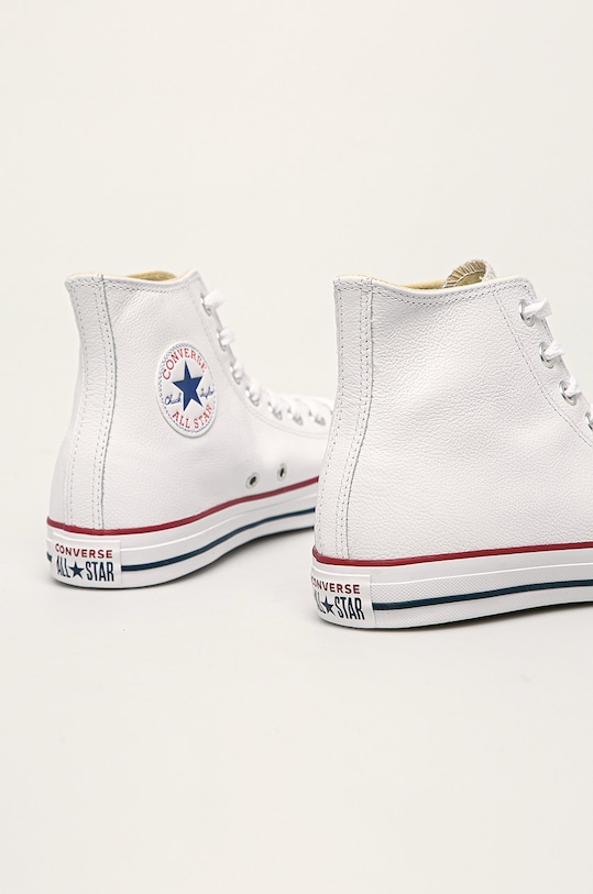 Încălțăminte Converse teniși de piele C132169 alb